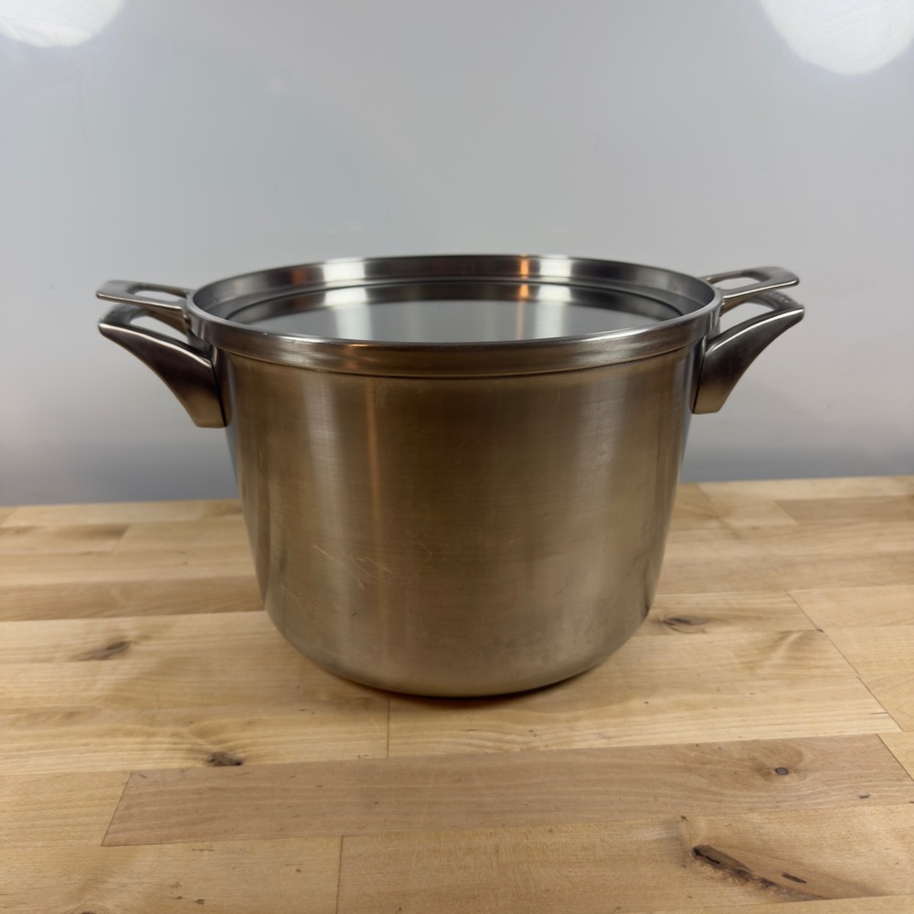 Calphalon Premier Space Saving 8qt Stainless Steel Stock Pot with Glass Lid 808